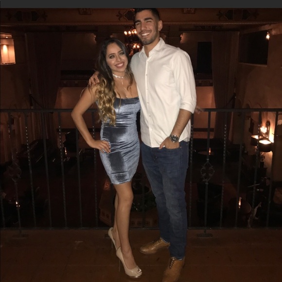 Velvet Bodycon Dress - Picture 8 of 8